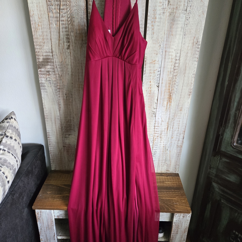 Azazie Vibrant Pink Maxi Dress